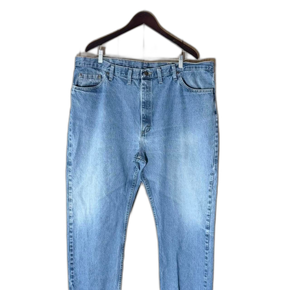 Wrangler Blue Denim Jeans Mens 44x32 Straight Leg